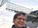 Ulrike vor einer Windmühle